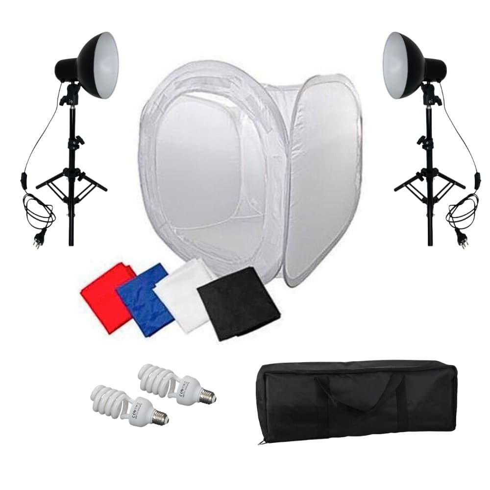 Foto Still Tenda, Iluminação, Tripé e Bolsa 60x60 - 220v