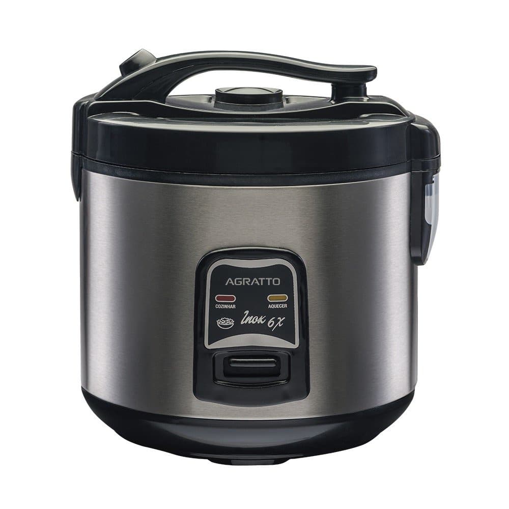 Panela Elétrica Arroz e Legumes Inox 6 Xícaras Visor de Vidro Agratto 220V PAI6X- Casa dos Fogões