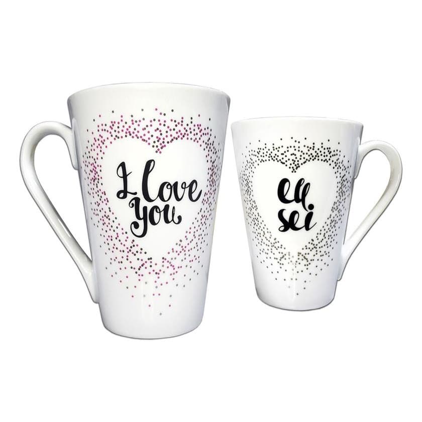 Caneca Personalizada Caneca Casal Feliz Eu Amo Vc Eu Sei