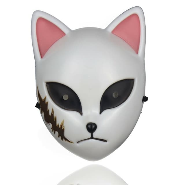 Máscara Sabito Personagem Anime Japonês Demon Slayer Kimetsu No Yaiba Produto Cosplay De Plástico Presente Fantasia Geek
