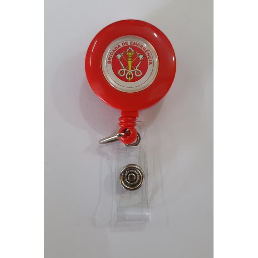 Porta crachá retrátil (roller clip), Brigada de Emergência