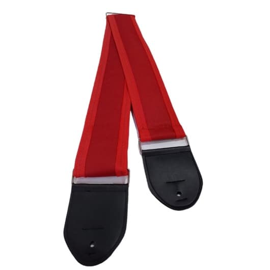 Correia Luxo 7 cm Vermelha Violao/Guit/Baixo Acolchoada -JGP