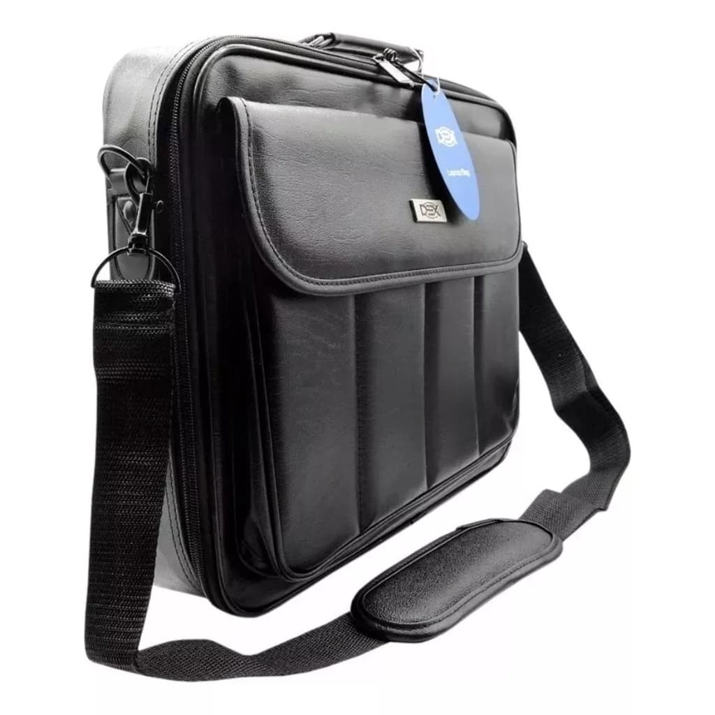 Bolsa Pasta para Notebook Couro Masculina até 15,6" Maleta Executiva Dex 03U Preta