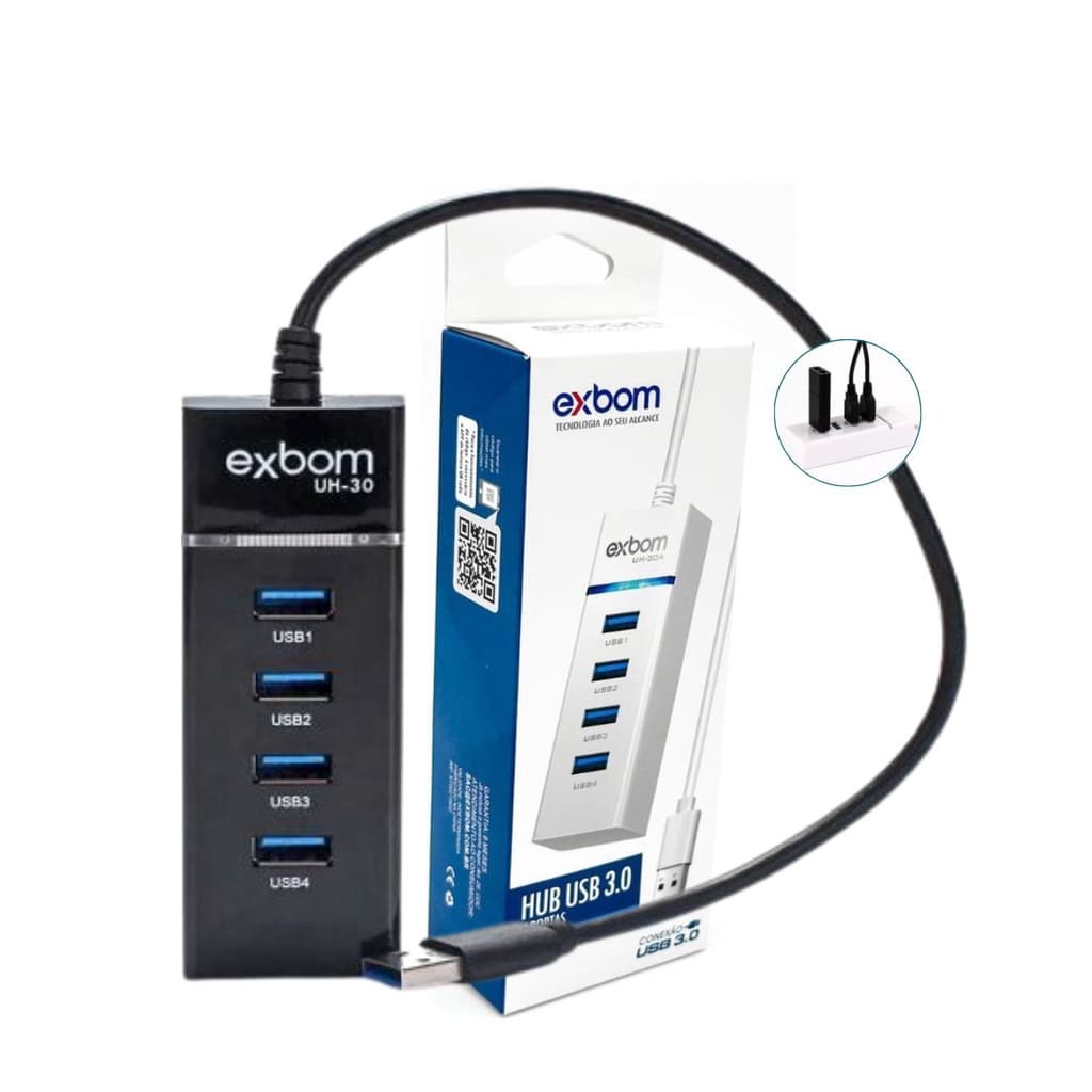 Hub USB 3.0 4 Portas USB Adaptador USB Expansor USB Hub USB Para Laptop De Alta Velocidade