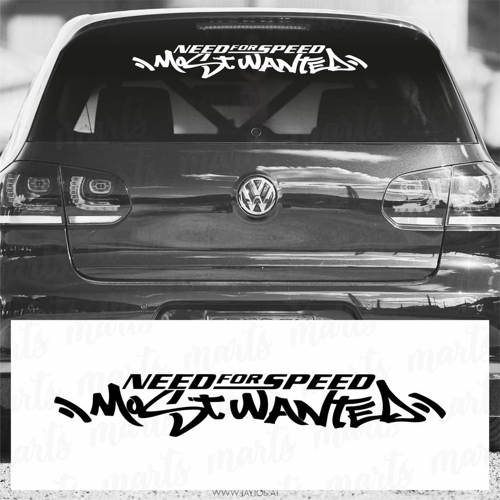 Adesivo Carro Need for Speed MostWanted Para Brisa