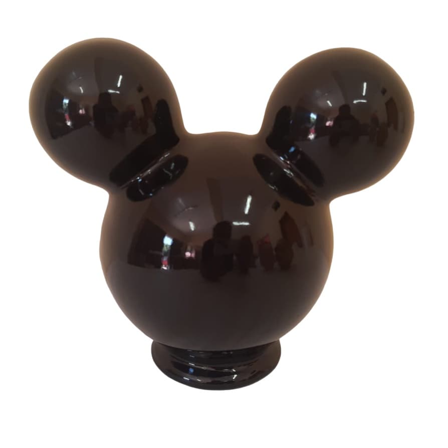 Cabeça Mickey Minnie enfeite de cerâmica média 19 cm festa decoração