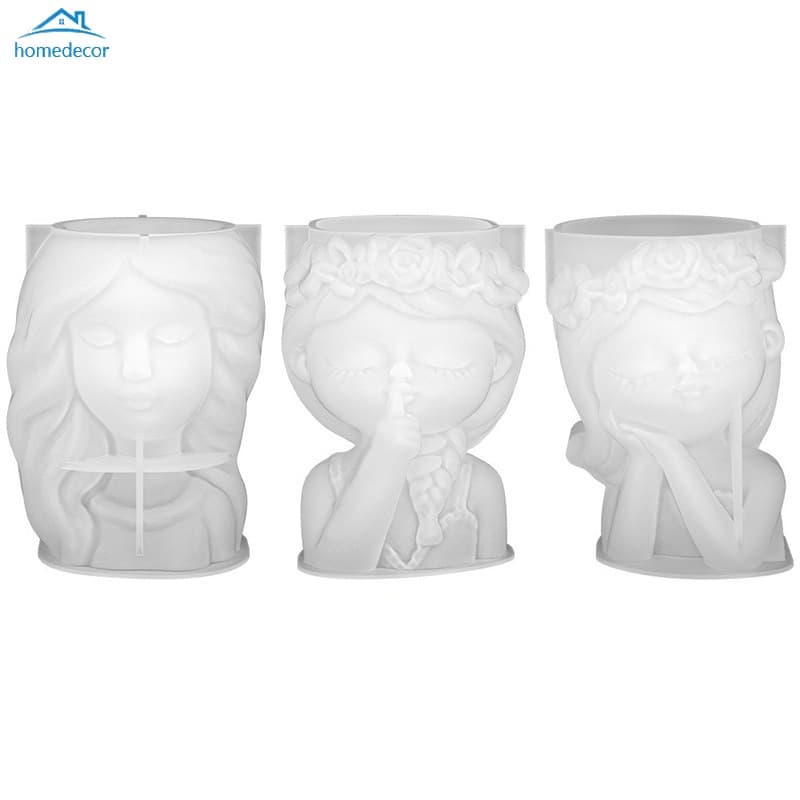 HOMEDECOR Suculento Vaso De Flores Molde De silicone Para Goma De Cristal De Bricolage Planta Em