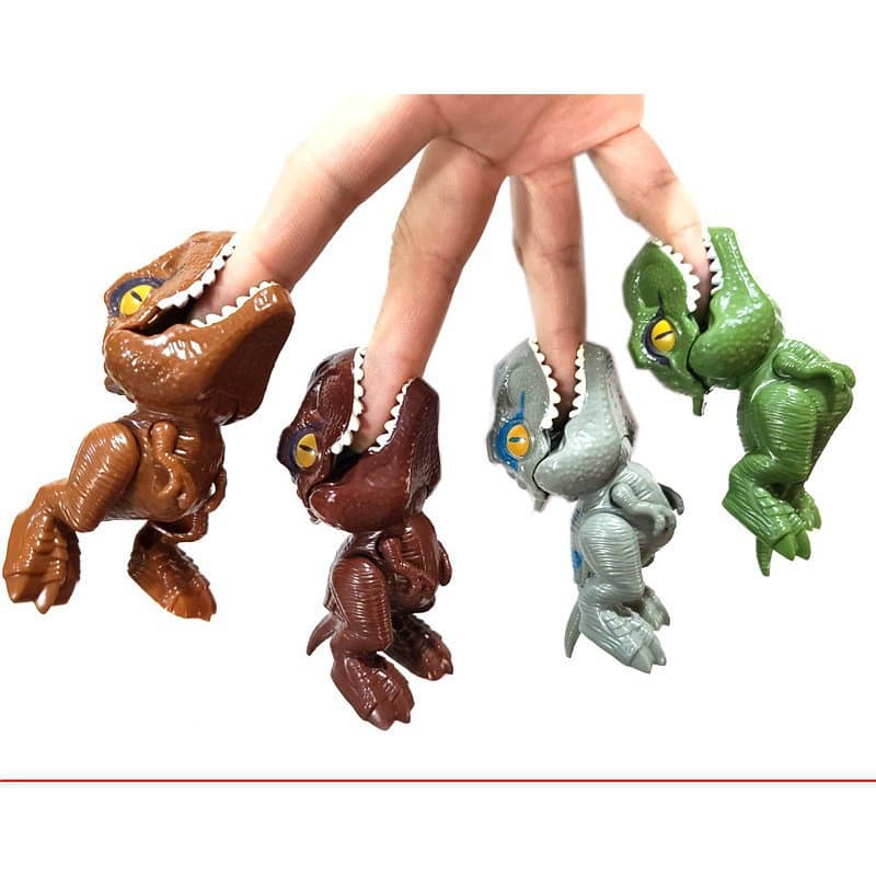24 opcional/dedo-mordendo dinossauros/Jurassic Tyrannosaurus Rex simulação dinossauro modelo brinquedos
