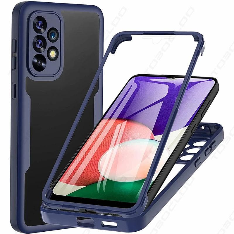Para Samsung A71 A51 A21S A20 S A30 A50 A12 A02 M12 M02 4G 5G 360 Protetor De Tela De Corpo Inteiro Capa Choque