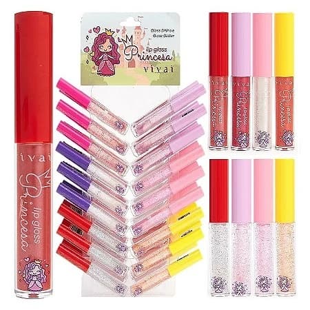 Lip Gloss My Little Princesa Vivai - Box Com 36 Unidades