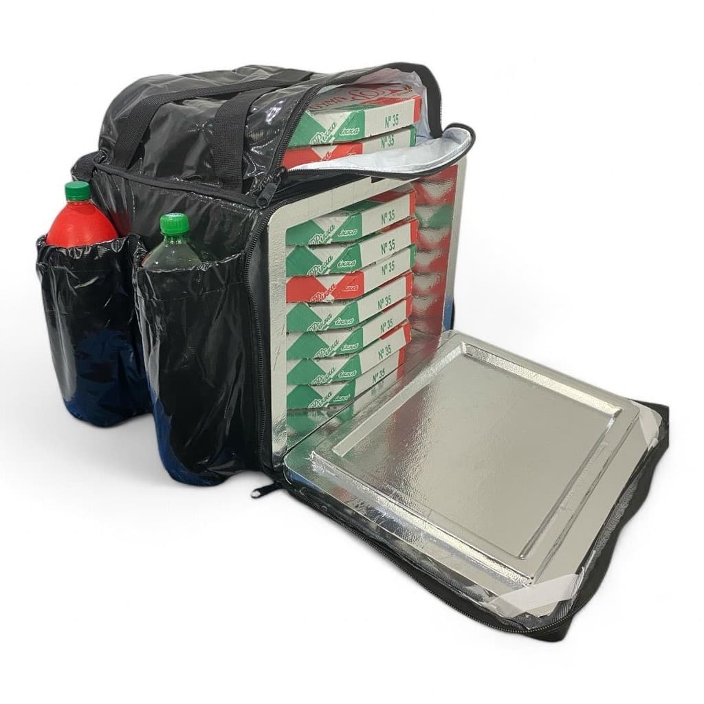 Mochila Motoboy Bag com Isopor Laminado para Entregas Delivery Mochila Térmica Ifood Impermeável