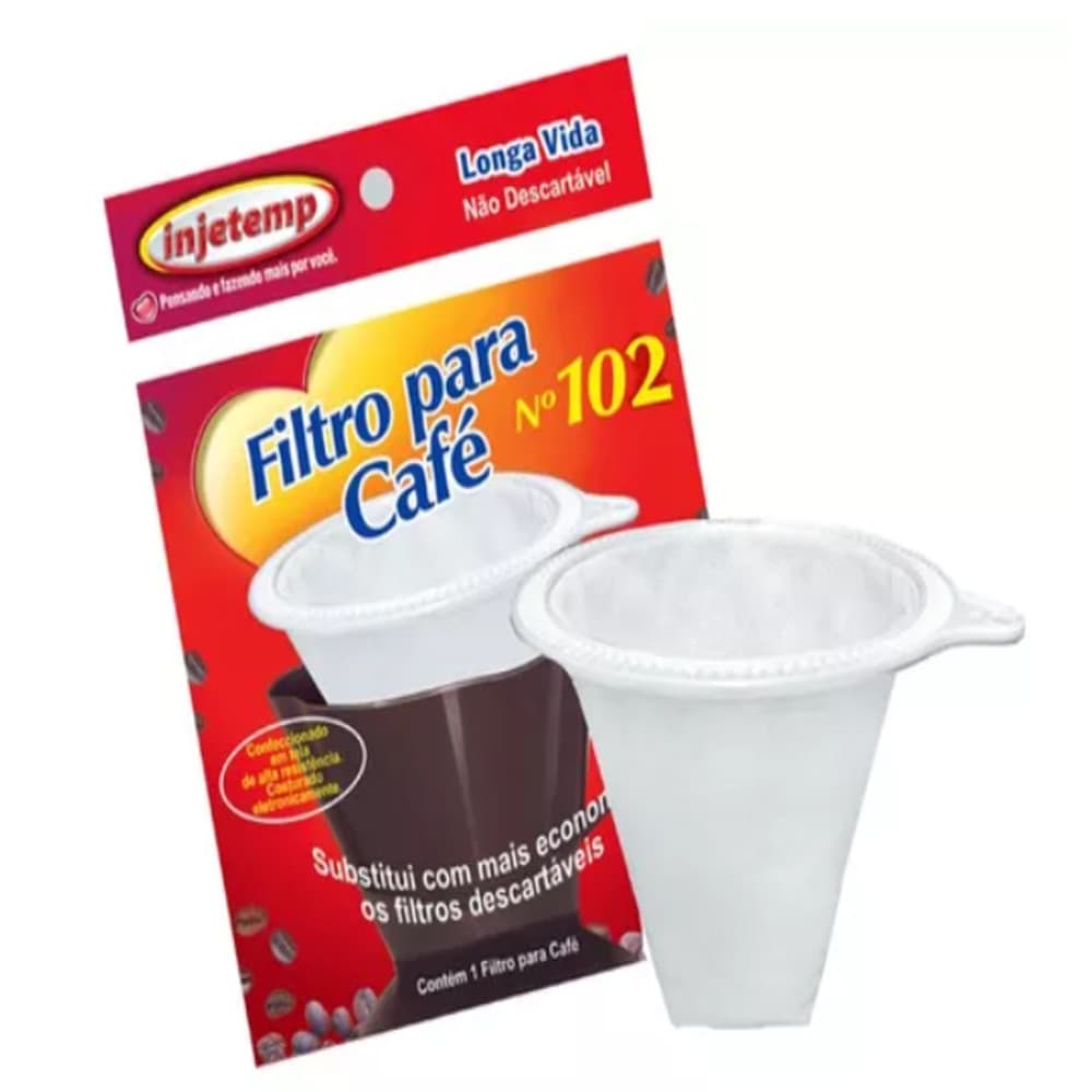 Coador 102 Filtro Café Pano Longa Vida Reutilizável Peneira