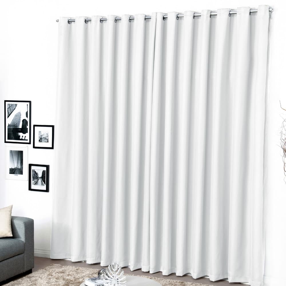 Cortina Microfibra Com Voil 3,00 X 2,50 Elegante Decorativa Para Sala e Quarto