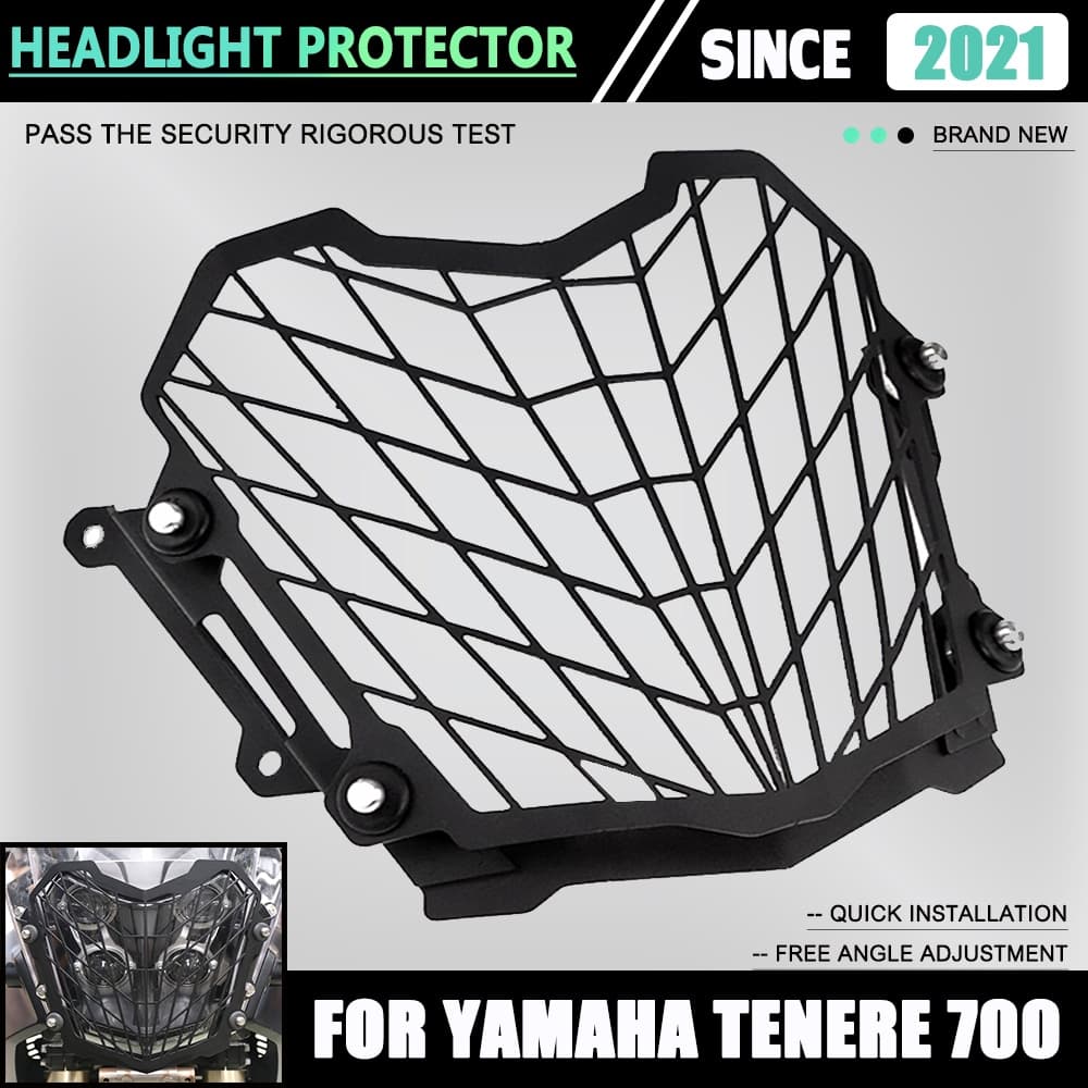 Farol Da Motocicleta Cabeça Luz Guarda Protetor Capa Proteção Grill Para Yamaha TENERE 700 Tenere700