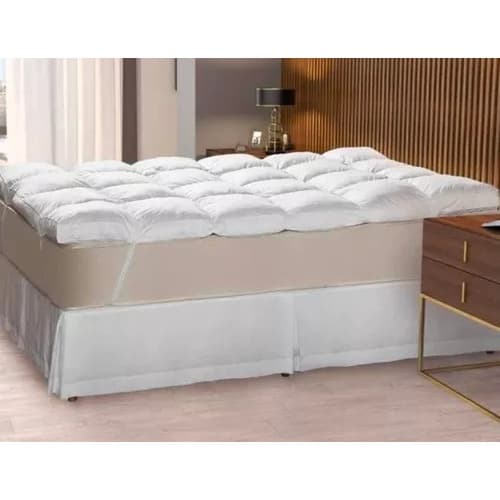 Pillow Top Protetor Casal Para Cama King Enchimento Silicone