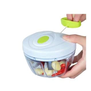 Processador Manual  de alioTriturador  de Alimentos 3 Laminas 500 ml Pratico
