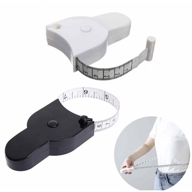 Fita Métrica Automática Medidor De Busto E Cintura Fitness Academia MEDIDOR CORPORAL