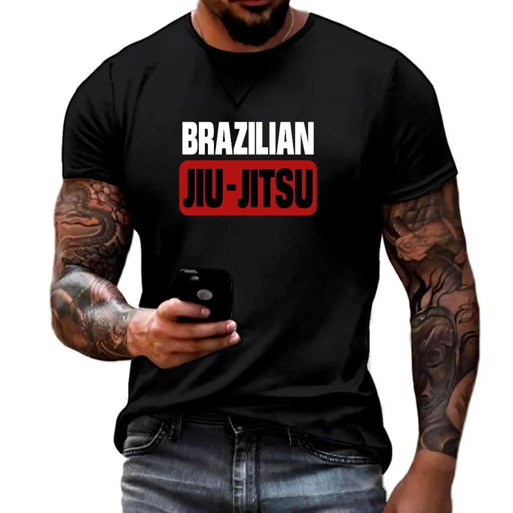 Camisa Camiseta Jiu-jítsu Camuflada BJJ Brazilian Jiu