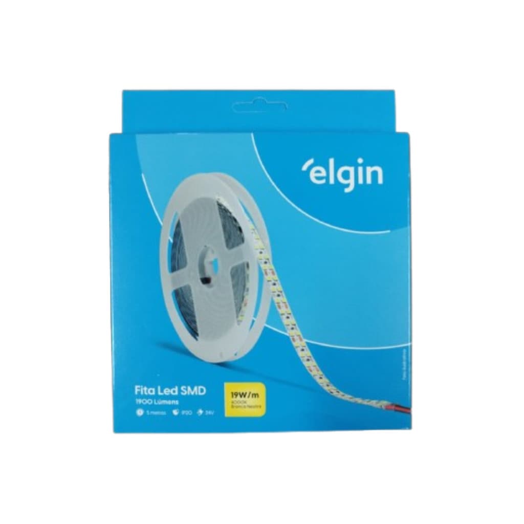 Fita Led elgin 12V 240D 19W 4000K 5m