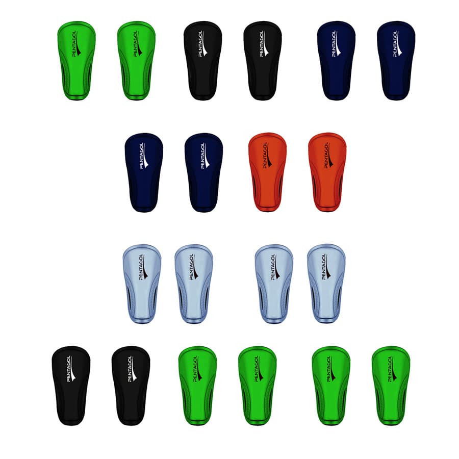 Kit 10 Pares de Caneleira de Futebol Infantil Pentagol Start