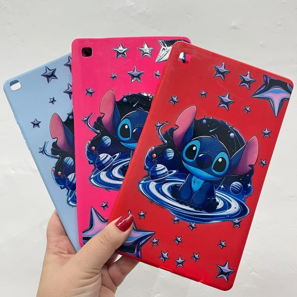 Capa Tablet Infantil Stitch Emborrachada Silicone Samsung Galaxy Tab A8 Sm-x200 10.5"