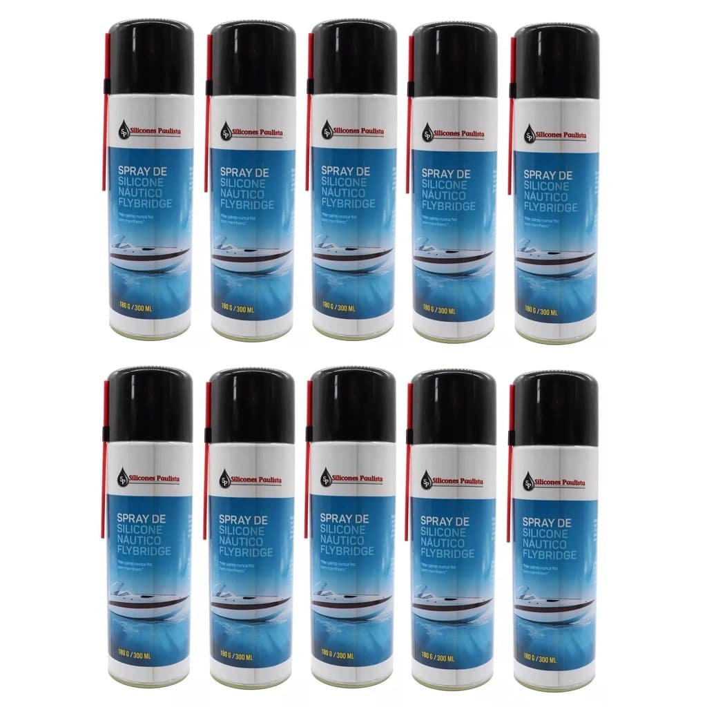 Silicone Náutico Flybridge Spray 300 Ml Lancha Barco 10 un