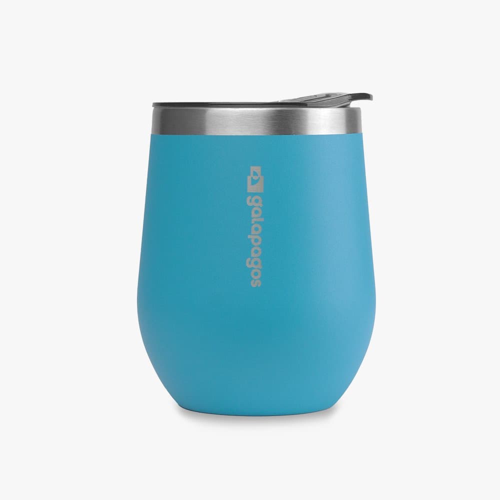Copo Térmico Galapagos Cave Azul 350ml – Mantém a Bebida Quente ou Gelada por Mais Tempo, Ideal para o Dia a Dia e Avent