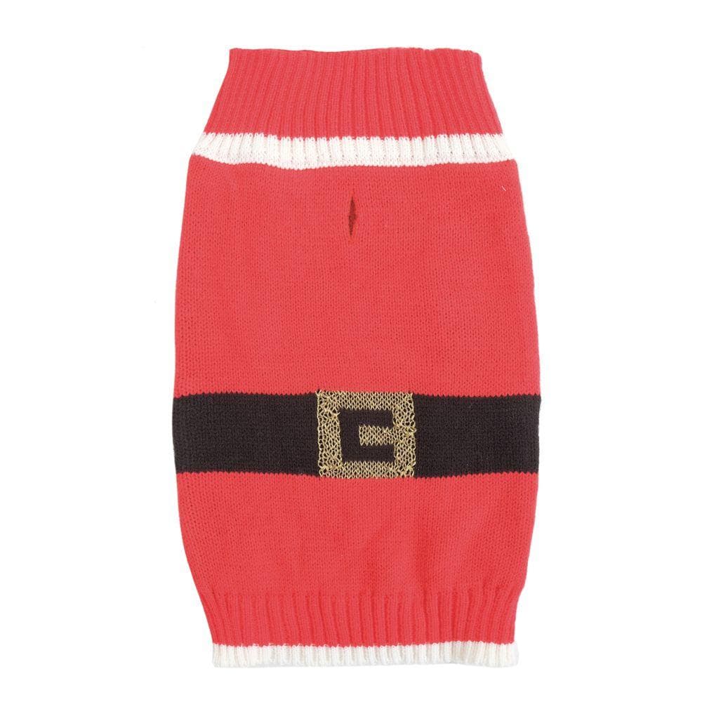 Roupa com Estampa de Noel em Vermelho e Branco de 35cm para seu Pet