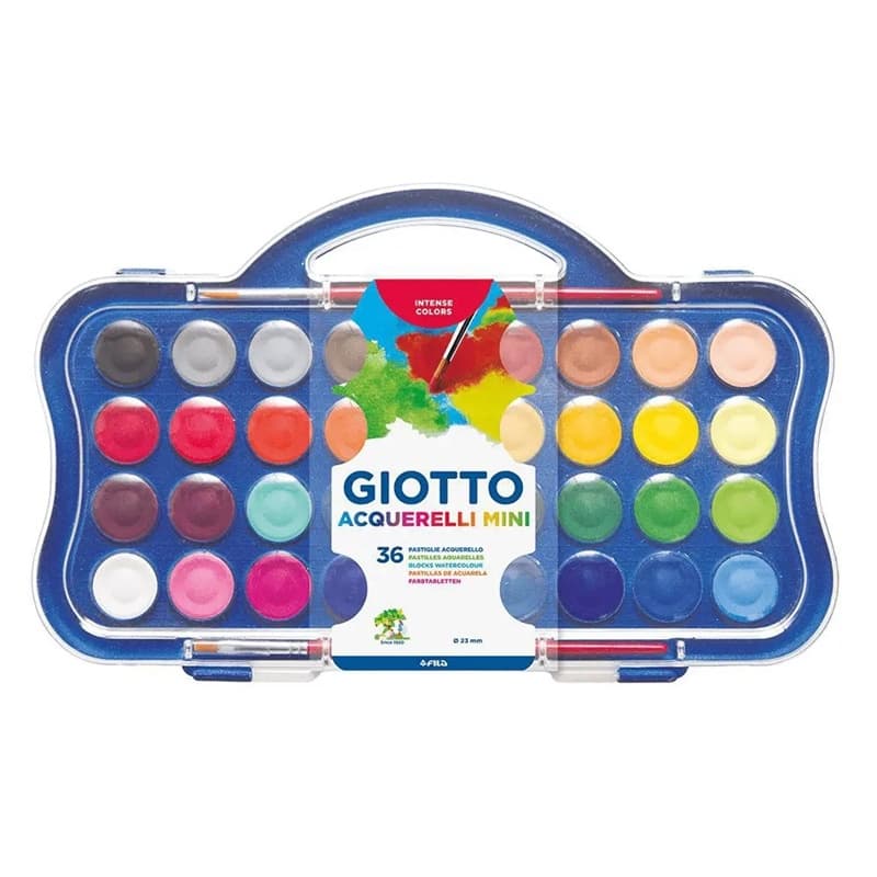 AQUARELA GIOTTO 36 CORES MINI - PASTILHA 23MM