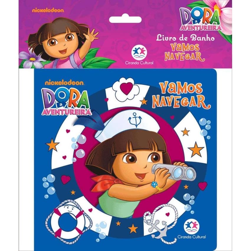Livro de Banho Dora A Aventureira Vamos Navegar