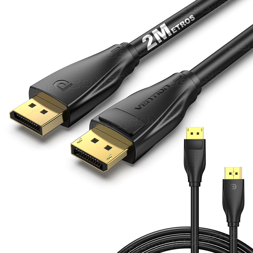 Cabo Displayport macho p Displayport macho 8K 240Hz 32,4Gbps 2m