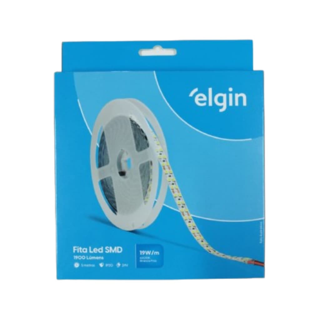 Fita Led elgin 24V 240D 19W 6500K 5m