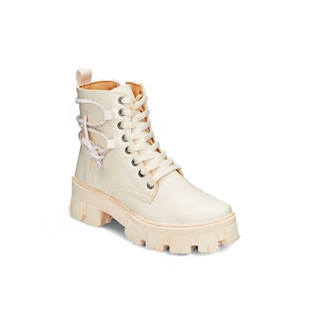 Coturno Feminino Com Brilho Bota Tratorado Moda 2025  Ano Novo