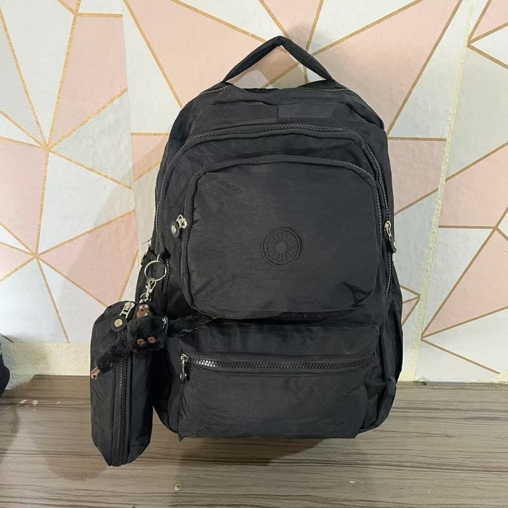 Mochila grande de nylon para escola, trabalho