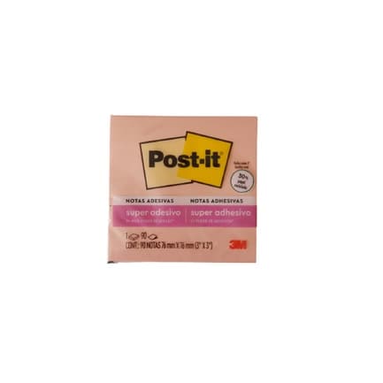 Bloco adesivo 3M post-it 76X76mm damasco 90 folhas