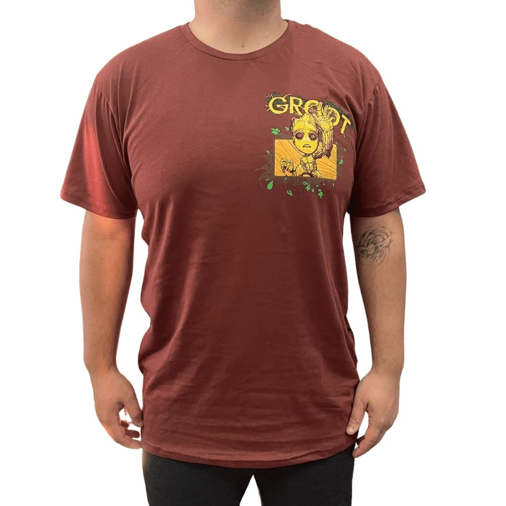 Camiseta Piticas - Groot Guardiões da Galáxia Marvel