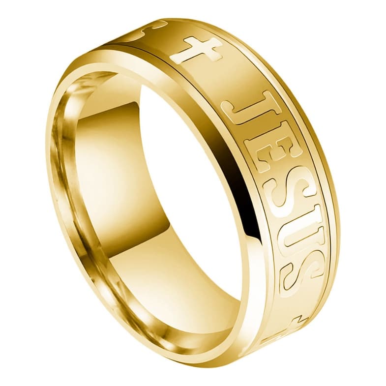 Aliança Ouro Cristão Voto Santidade Cristo