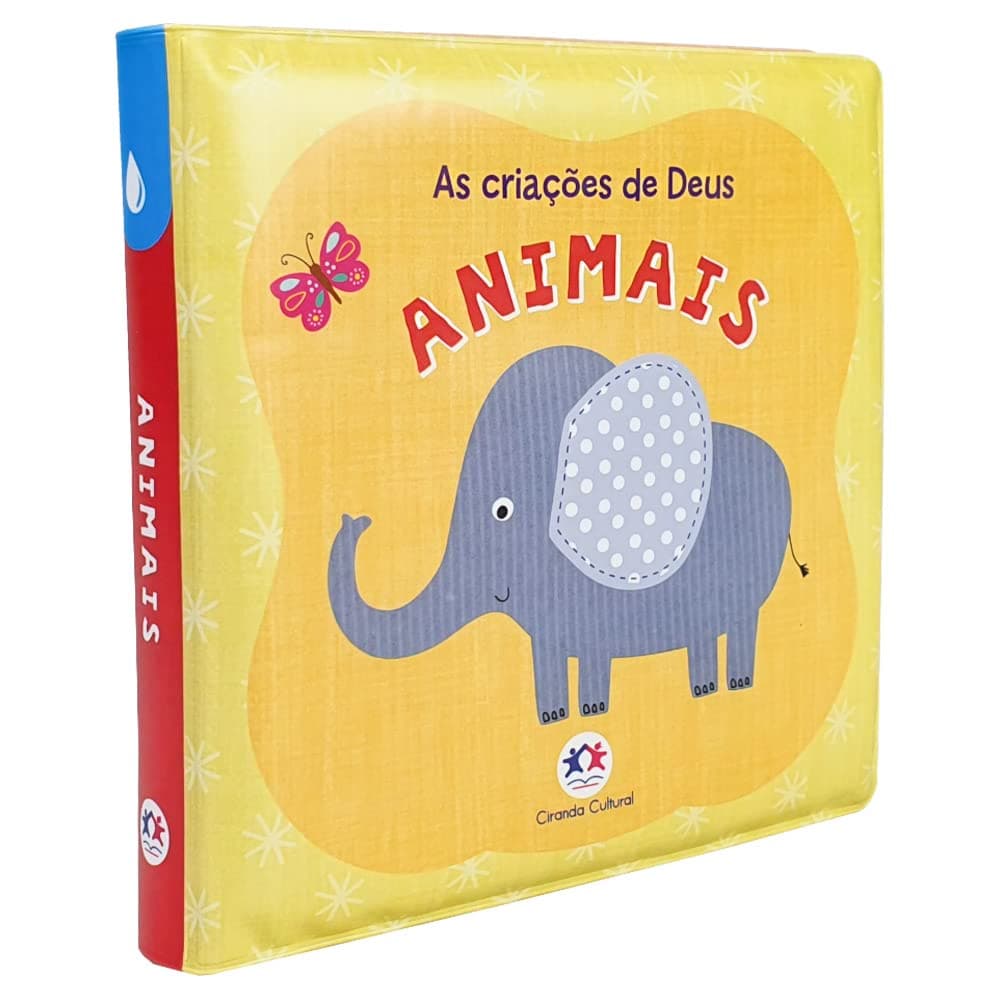 Livro De Banho Físico Infantil As Criações De Deus - Animais