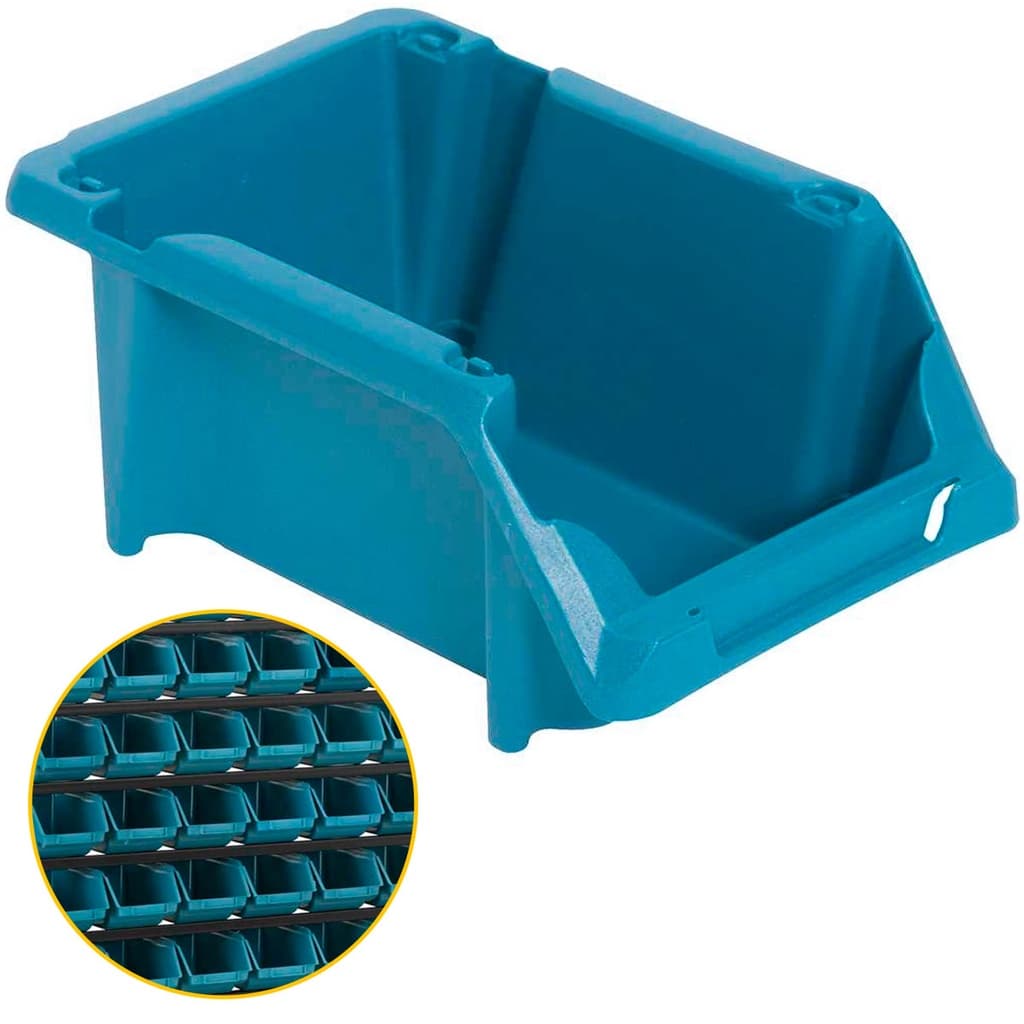 Gaveteiro Bin N3 Azul Vonder Caixa Plástica Empilhável Porta Parafuso