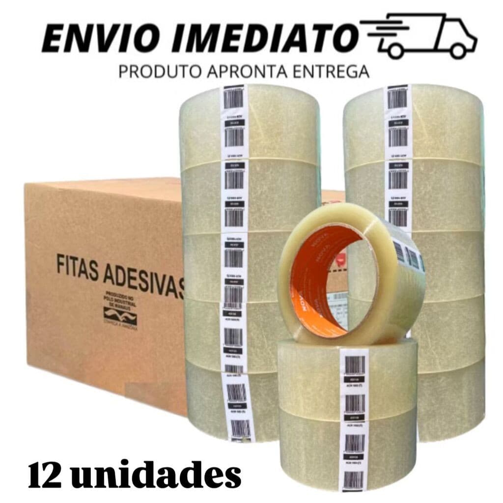 fita adesiva 100 e 150 metros promoçao queima de estoque