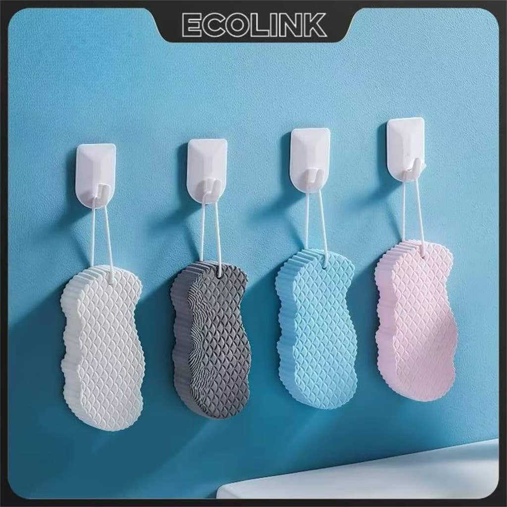 KIT 2-6PCS Esponja de banho esfoliante corporal removedor de pele morta e sujeira indolor