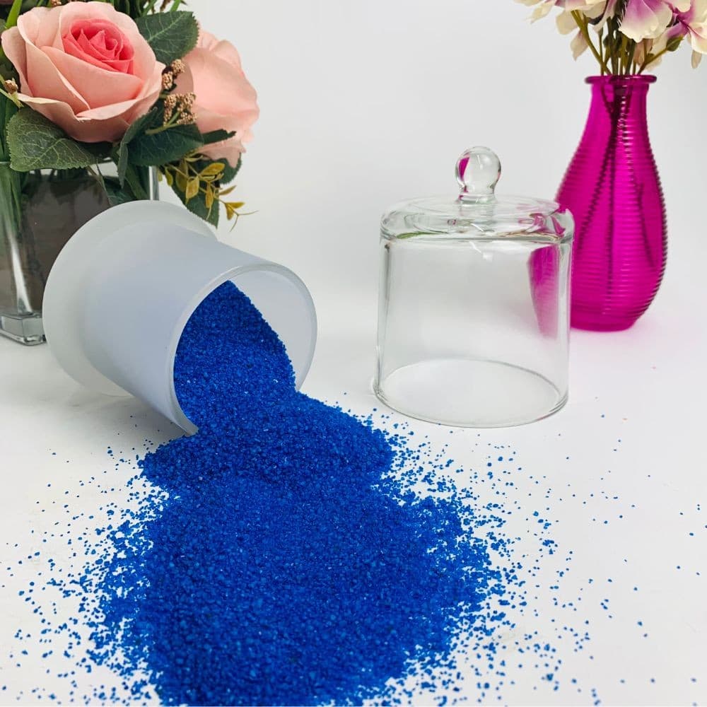 Areia Colorida Azul 500g Casamento Decoração Artesanato Artes Jardins Outros