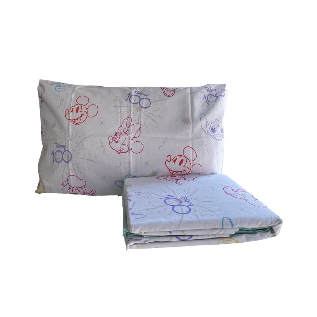 Jogo de Cama Disney 3Peças 100%Algodão Solteiro 1,40x2,10m