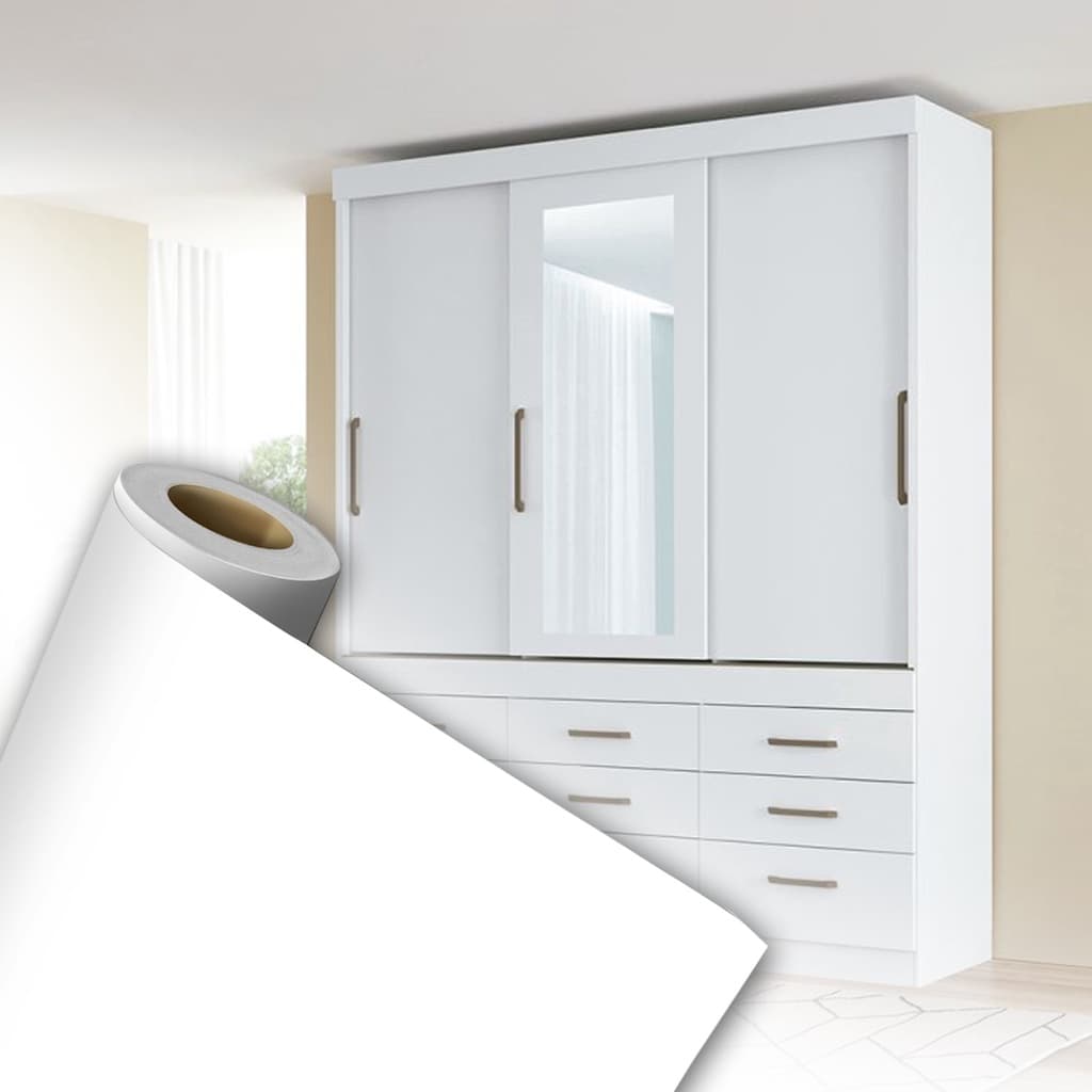 Adesivo Vinil Lavável Branco Envelopamento Autocolante 2m