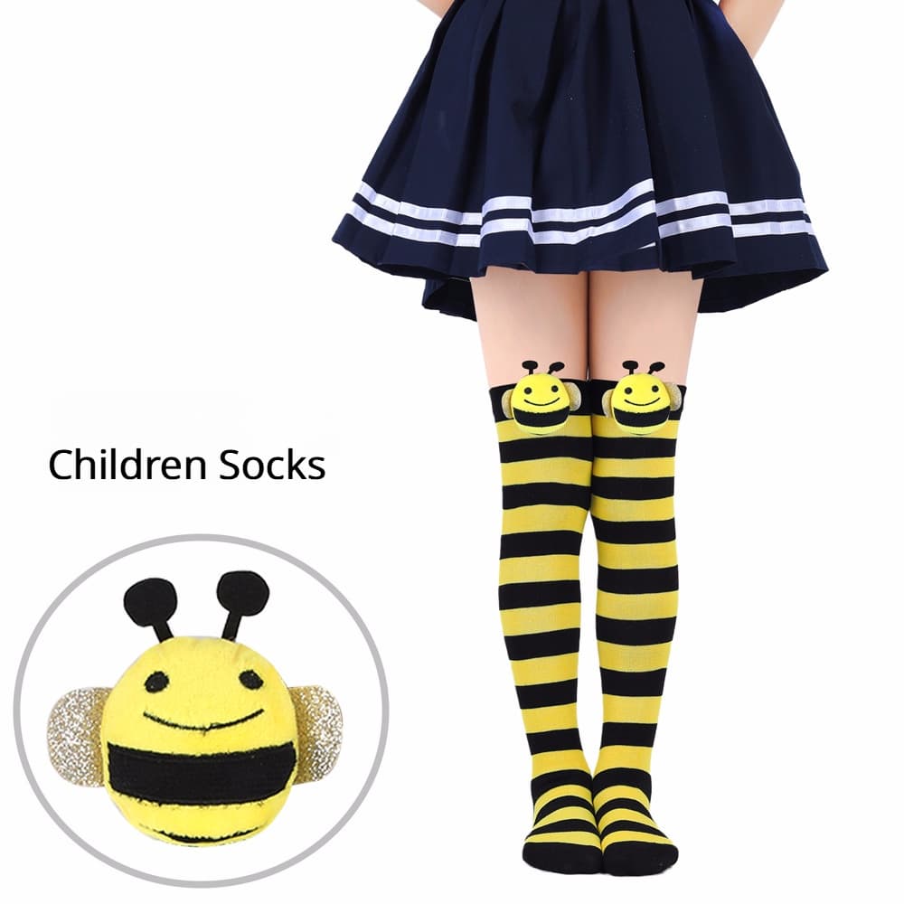 Meias de Abelha de Halloween Meias de Bebê Meias de Bebê Bonecas de Algodão para Crianças