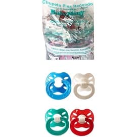 Chupeta Plus Bico Redondo Silicone Pac C/ 25 P/ Menino!