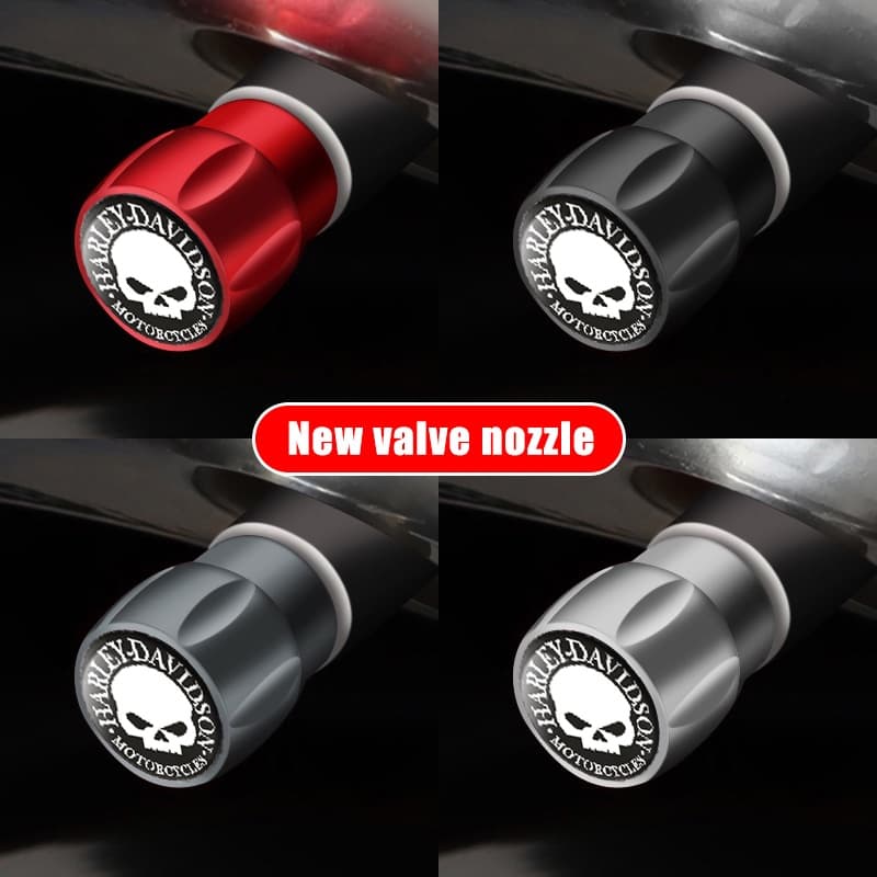 4 Unidades/Conjunto Tampas De Válvula De Pneu De Roda De Carro Capa À Prova De Poeira De Ar Para Harley Sportster Tourin