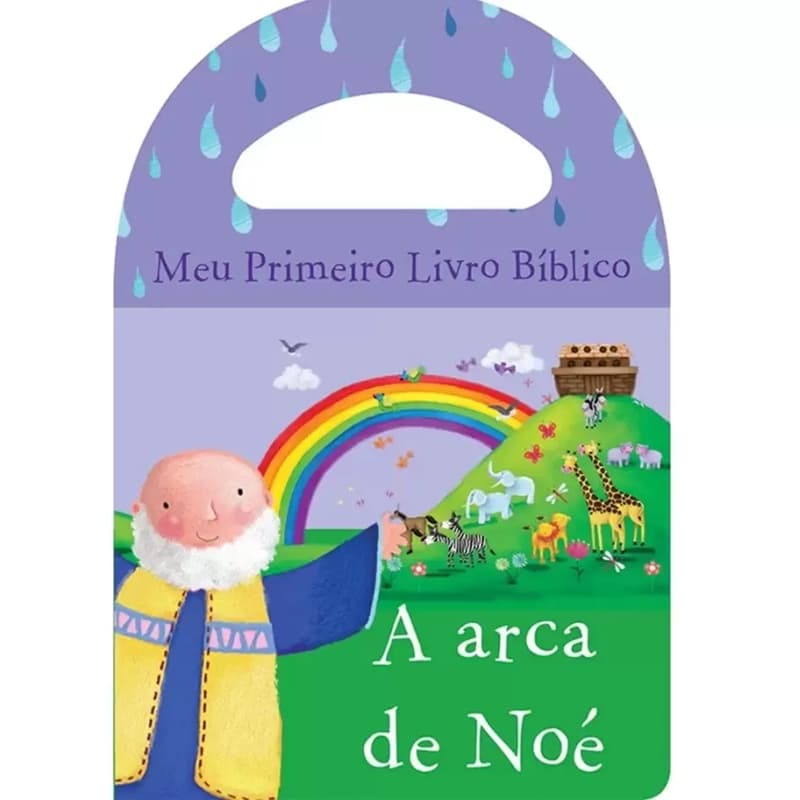 Livro Meu Primeiro Livro Bíblico de Banho A Arca de Noé Infantil Crianças