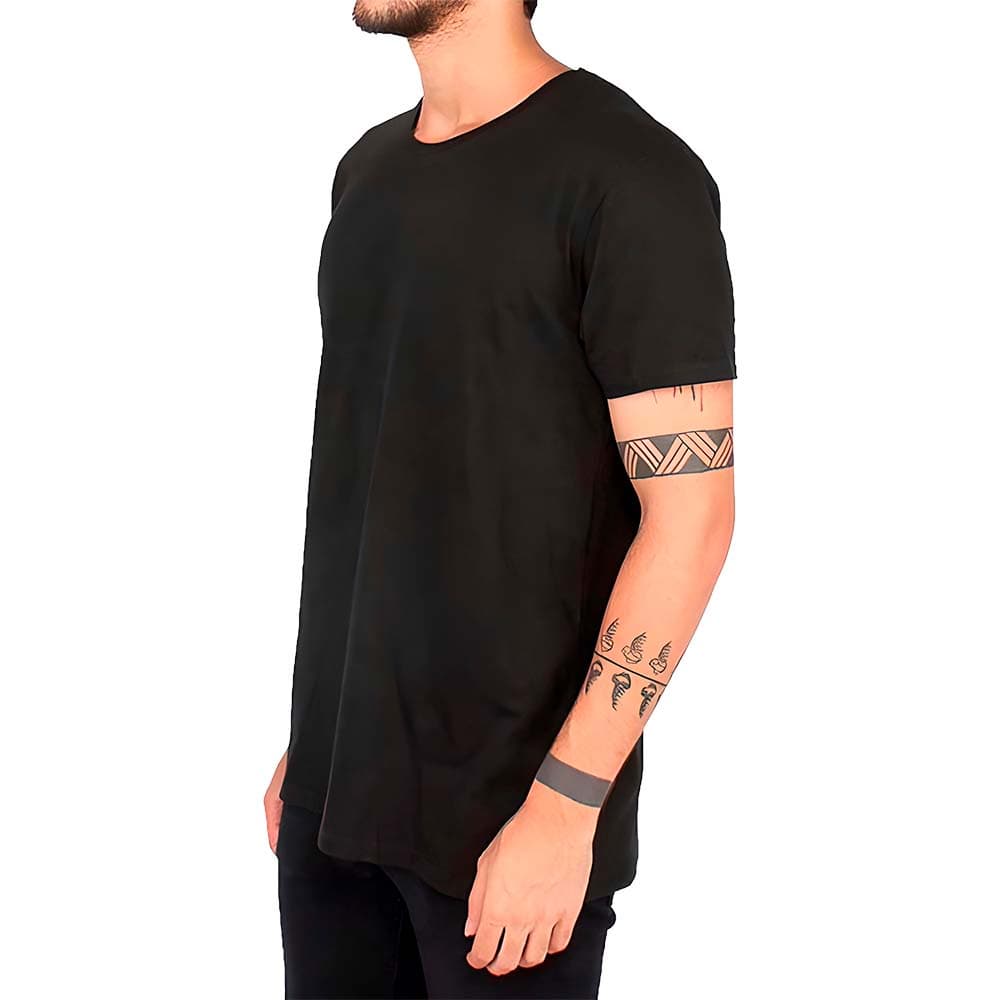 Camiseta para Sublimação 100 Poliéster Preta
