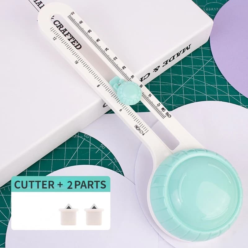 Cortador Circular 10-32 Cm De Papel Ajustável Portátil Papelaria Encaderção Scrapbook Base de Corte Eva Dona Shô